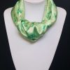 Green Satin Quickie Neck Scarf by Satin Creations, Canada