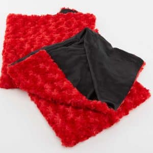 Black Satin Pillow-Blanket combo pillowcase and throw blanket