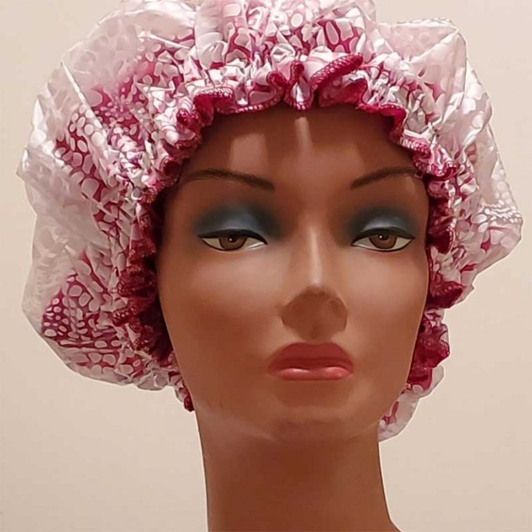 satin lined shower cap